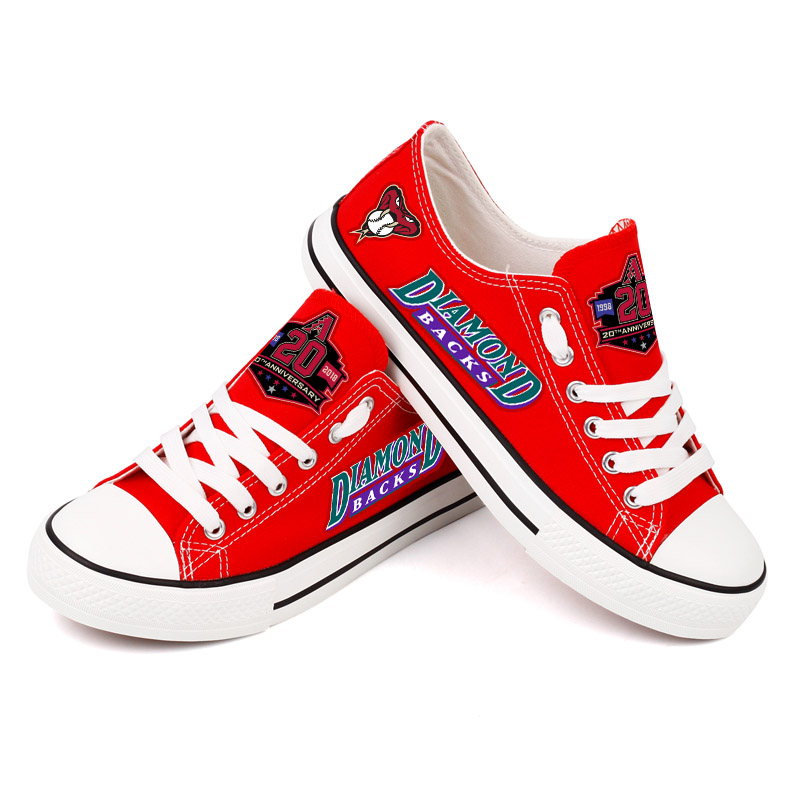 Women's Arizona Diamondbacks Repeat Print Low Top Sneakers 002